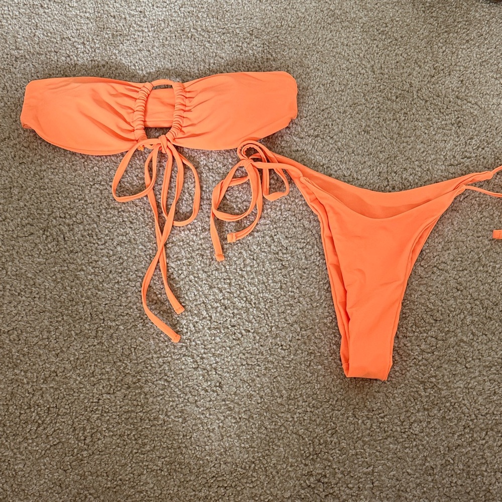 SHEIN Bright Orange Bikini Set
